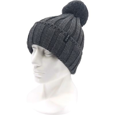 RENAM boys' knitted hat with pom-pom GREY