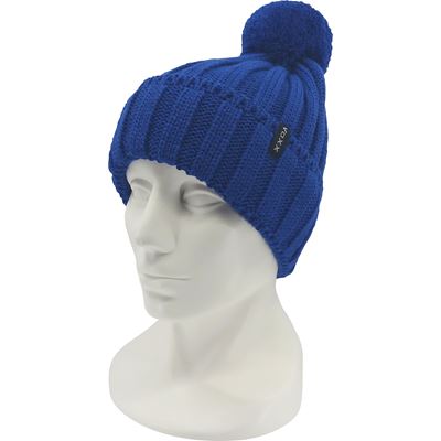 RENAM boys' knitted hat with pompom, BLUE