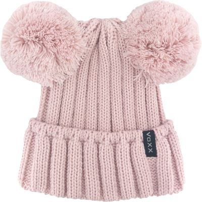 RENAMA girls' knitted hat with pom-poms LIGHT PINK