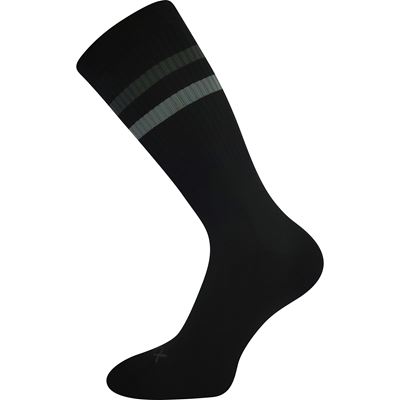 Men's RETRAN sports socks with silver ions BLACK with grey