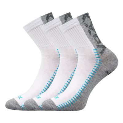REVOLT low-cut socks with silver WHITE