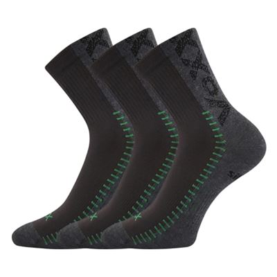 REVOLT low-cut socks with silver DARK GREY