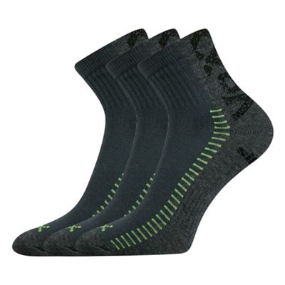 REVOLT low-cut socks with silver DARK GREY