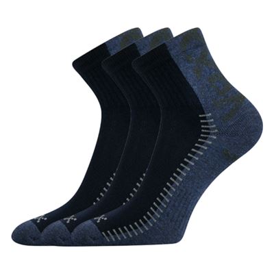 REVOLT low-cut socks with silver DARK BLUE