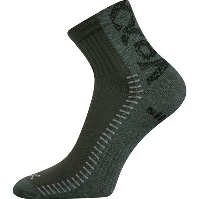 REVOLT low-cut socks with silver KHAKI