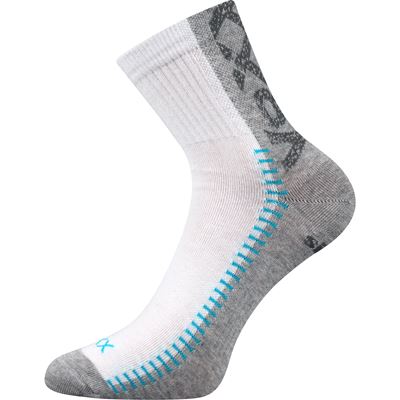 REVOLT low-cut socks with silver WHITE