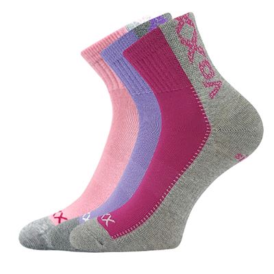 REVOLTIK low-cut children's socks with silver MIX GIRLS (3 pairs)