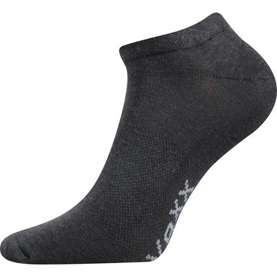 Short thin REX 00 cotton socks, DARK GREY