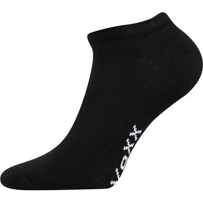 Short thin socks REX 00 cotton BLACK