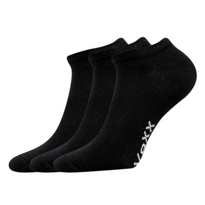 Short thin socks REX 00 cotton BLACK