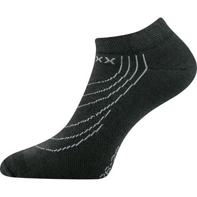 Short thin REX 02 cotton socks, DARK GREY