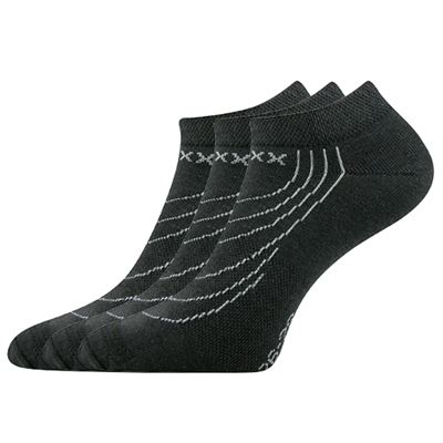 Short thin REX 02 cotton socks, DARK GREY
