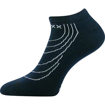 Short thin REX 02 cotton socks, DARK BLUE