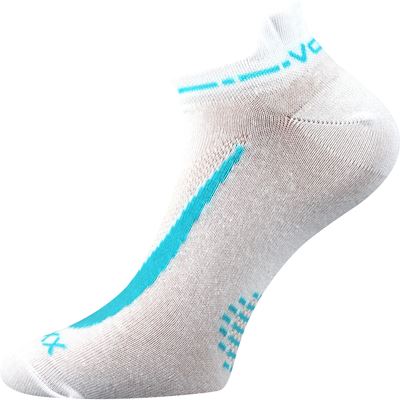 REX 10 cotton short thin socks, WHITE