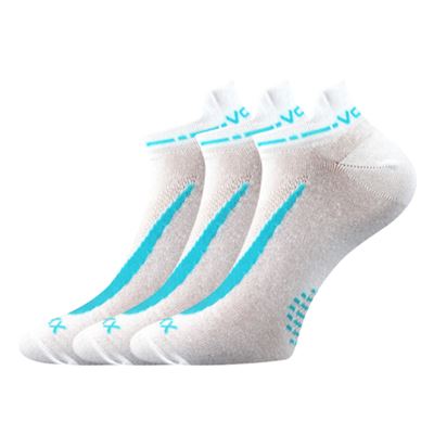 REX 10 cotton short thin socks, WHITE