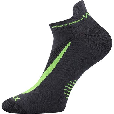 REX 10 cotton short thin socks, DARK GREY