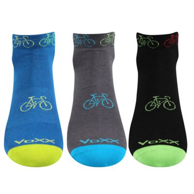REX 13 cotton MIX short thin socks, dark (3 pairs)