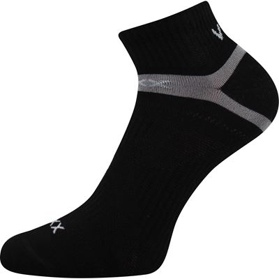 Short thin REX 14 cotton socks BLACK