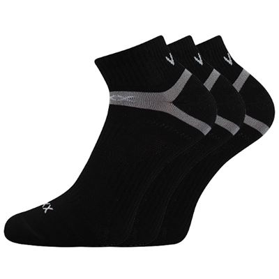 Short thin REX 14 cotton socks BLACK