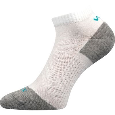 REX 15 cotton short thin socks, WHITE