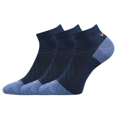 Short thin REX 15 cotton socks, DARK BLUE
