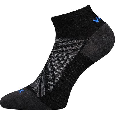 REX 15 cotton short thin socks, BLACK
