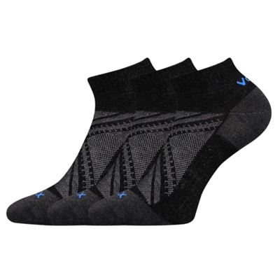 REX 15 cotton short thin socks, BLACK