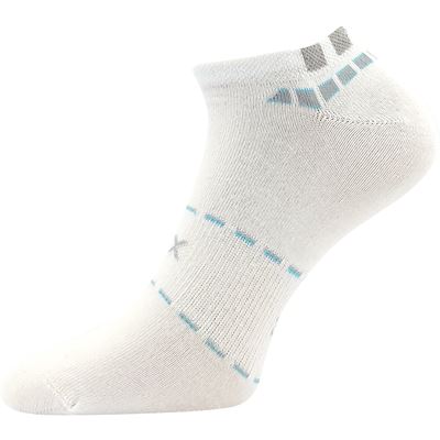 Men's short thin REX 16 cotton socks, WHITE