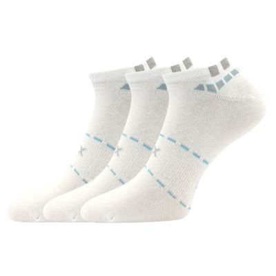 Men's short thin REX 16 cotton socks, WHITE