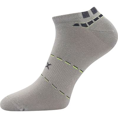 Men's short thin REX 16 cotton socks, GREY