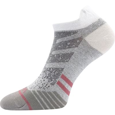 Women's short thin REX 17 cotton socks, WHITE