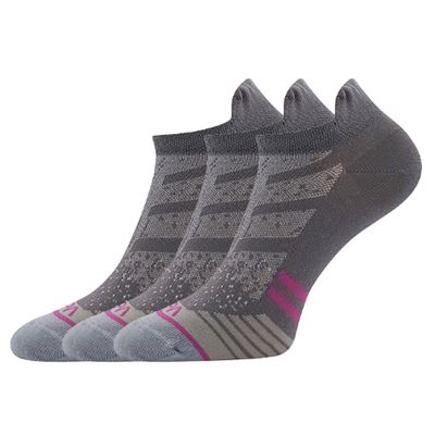 Women's short thin REX 17 cotton socks LIGHT GREY