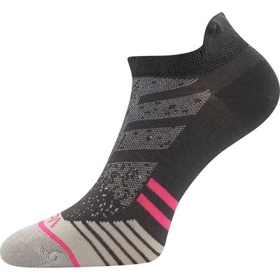 Women's short thin REX 17 cotton socks, DARK GREY
