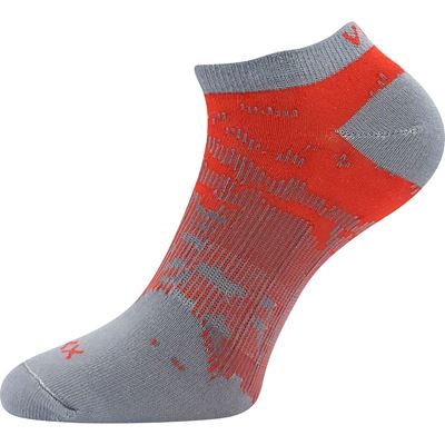 REX 18 cotton short thin socks, RED