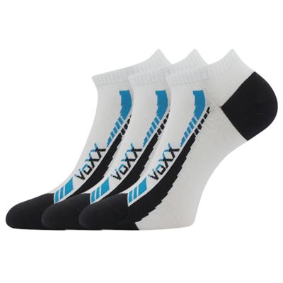 REX 19 cotton short thin socks, WHITE