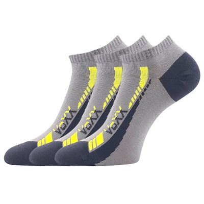 REX 19 cotton short thin socks, GREY
