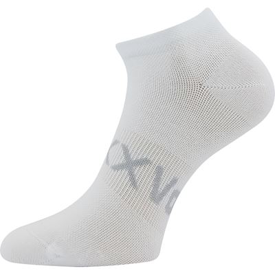 Women's short thin REX 20 socks with cotton WHITE