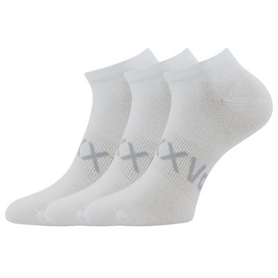 Women's short thin REX 20 socks with cotton WHITE