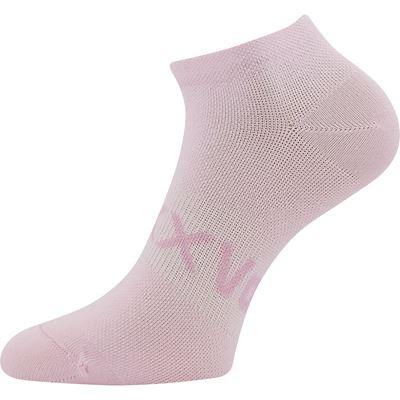 Women's short thin socks REX 20 with cotton PINK