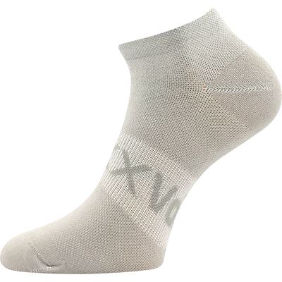 Women's short thin socks REX 20 with cotton GREY