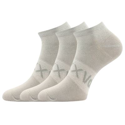 Women's short thin socks REX 20 with cotton GREY
