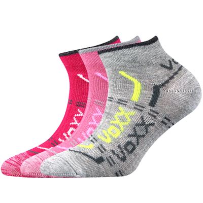 Children's short thin socks REXÍK 01 cotton MIX B GIRLS (3 pairs)