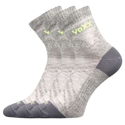 REXON 01 thin cotton sports socks, LIGHT GREY MELANGE