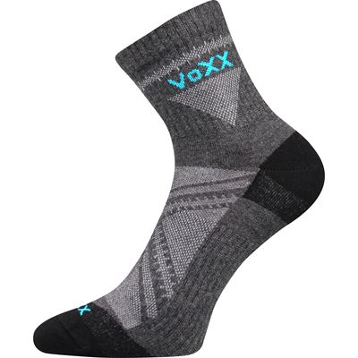 REXON 01 thin cotton sports socks, DARK GREY MELANGE