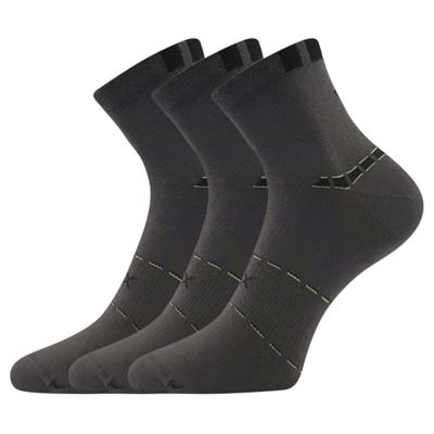 Men's thin sports socks REXON 02 cotton DARK GREY