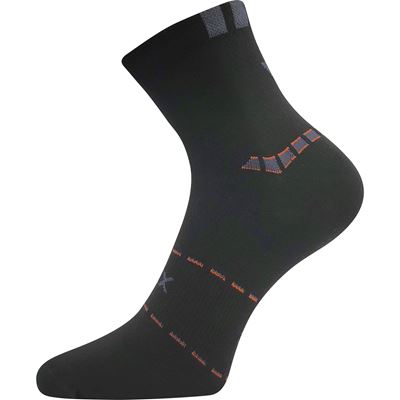 Men's thin sports socks REXON 02 cotton BLACK
