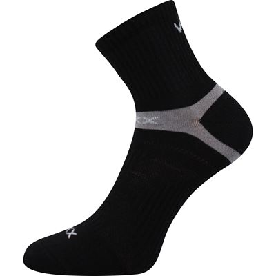 REXON thin cotton sports socks, BLACK
