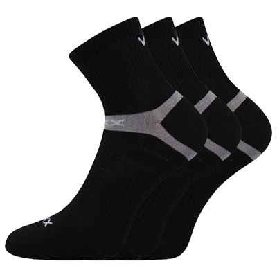 REXON thin cotton sports socks, BLACK