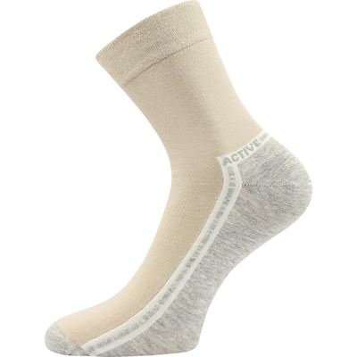 ROGER 02 beige cotton medicine socks