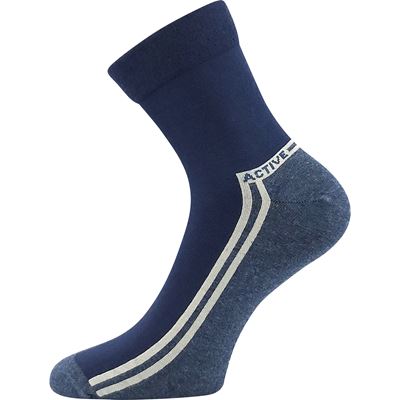 ROGER 02 dark blue cotton medicine socks